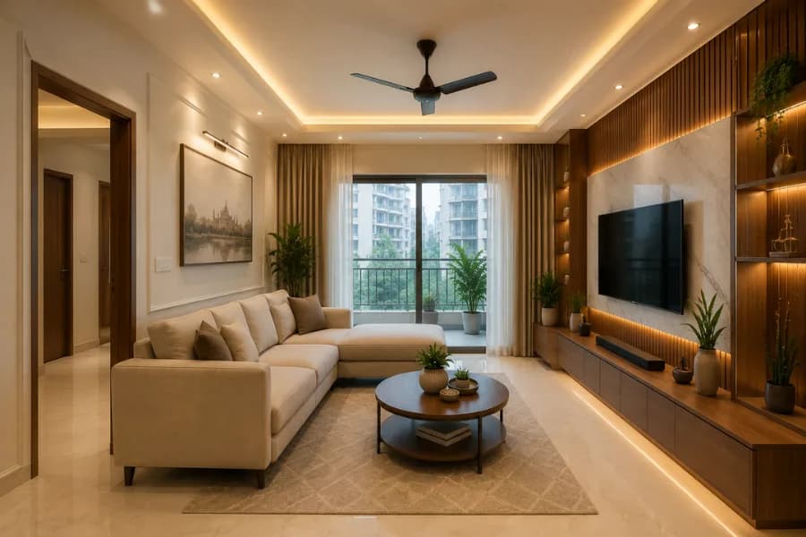 3BHK Turnkey Interior — Vaishali Nagar — after interior design transformation